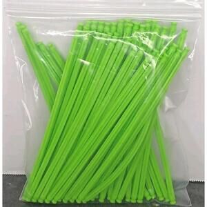 48pc KNex Screamin Serpent Roller Coaster Connectors Neon Green Flex Rods 7 3/8"